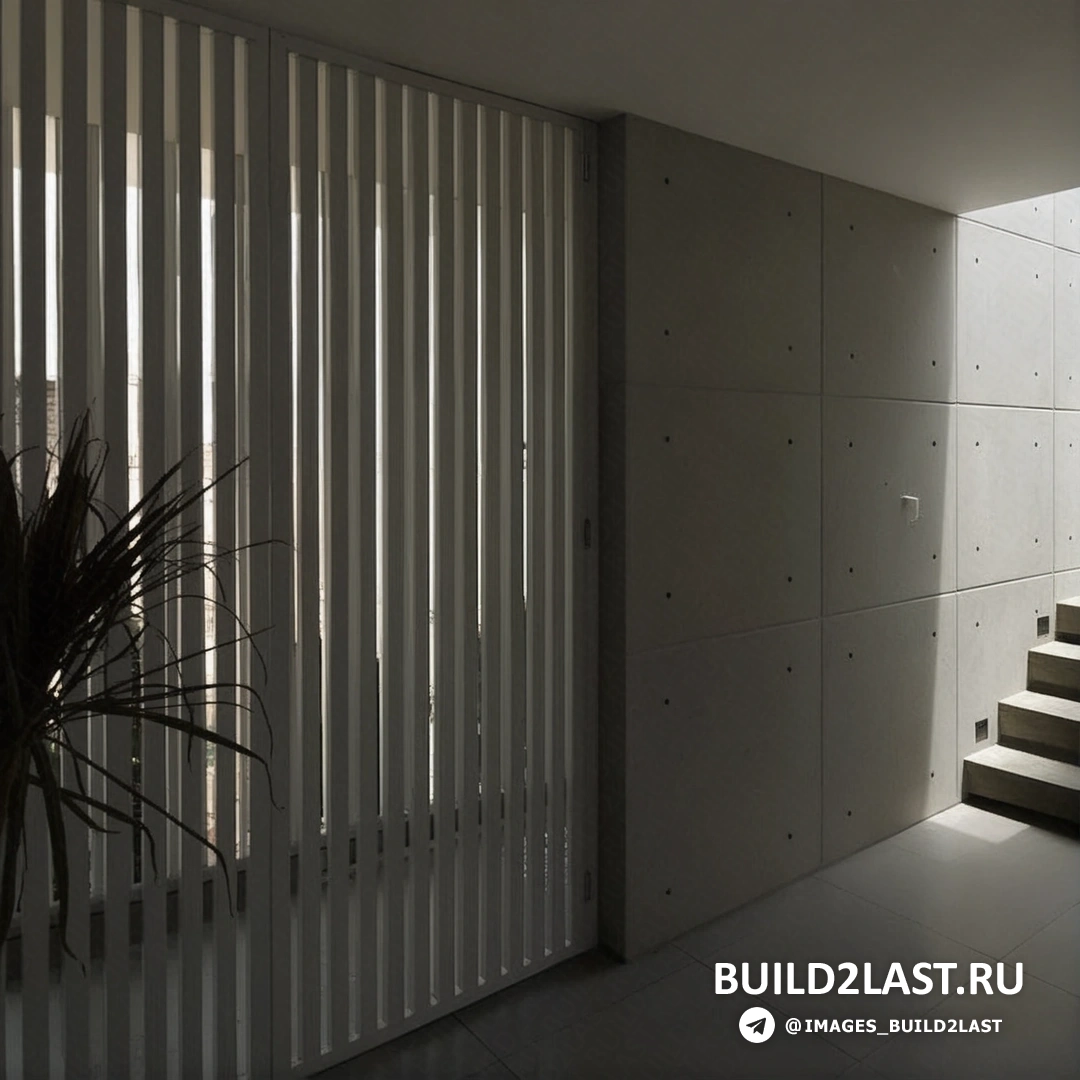 Фасад с бассейном, террасой, шезлонгами и панорамным остеклением, выполненный в белых и серых тонах.