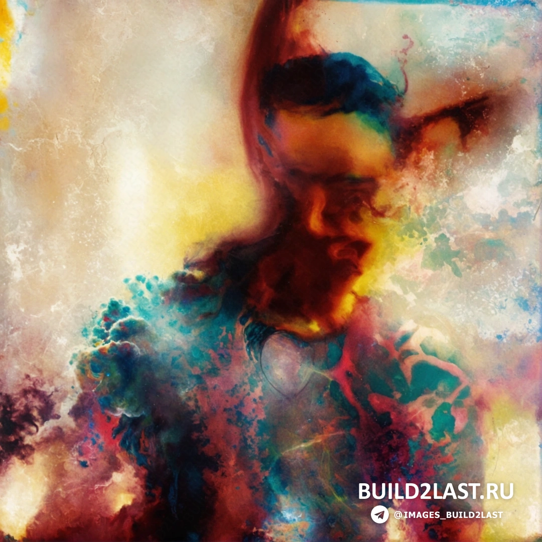 Фото с многослойными оттенками, создающими эффекты искажения и глубины.