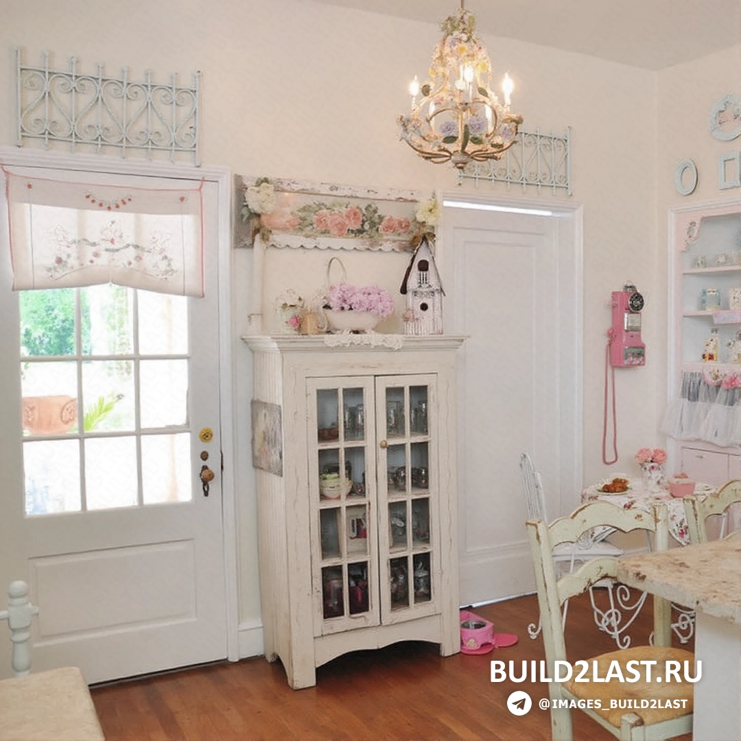 Кухонный гарнитур с яркими ретро-элементами и металлическими деталями