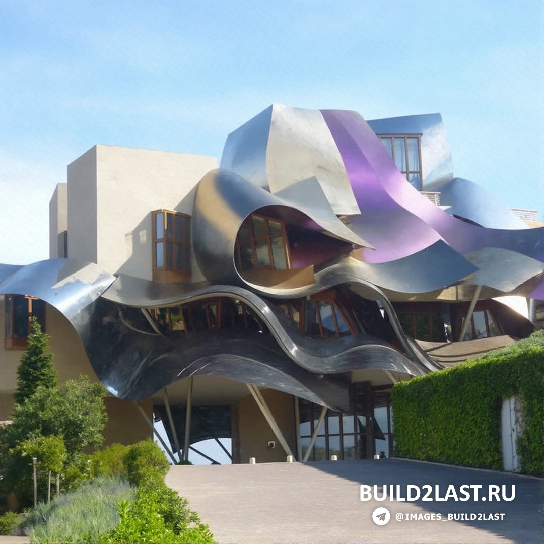 Музей в Иерусалиме, Израиль, спроектированный Фрэнком Гери, сочетает элементы деконструктивизма и постмодернизма.