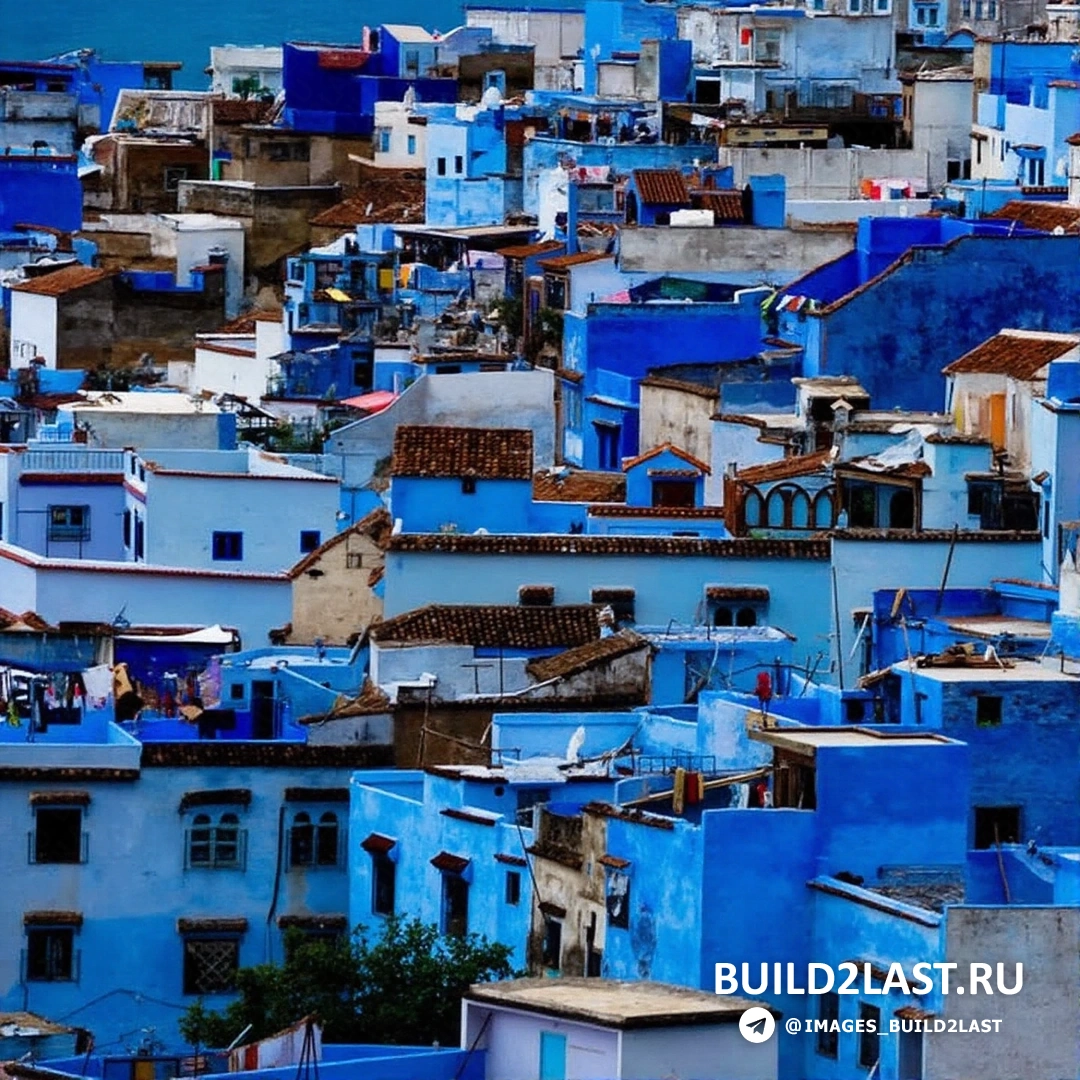 Шефшауэн — синий город в Марокко с арабской архитектурой и марокканским колоритом.