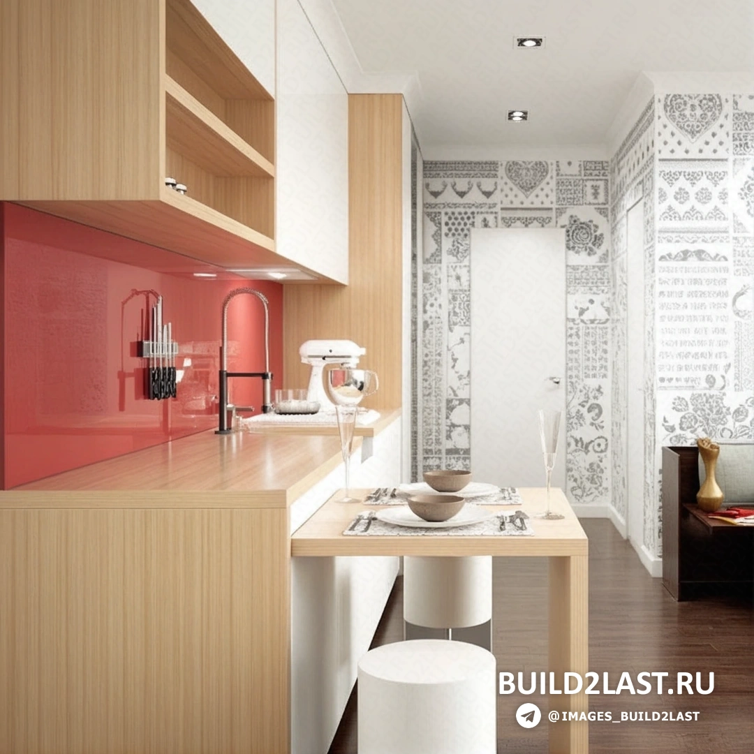 Столовая зона с цветочными обоями, пастельными тонами и деревянной мебелью в стиле прованс