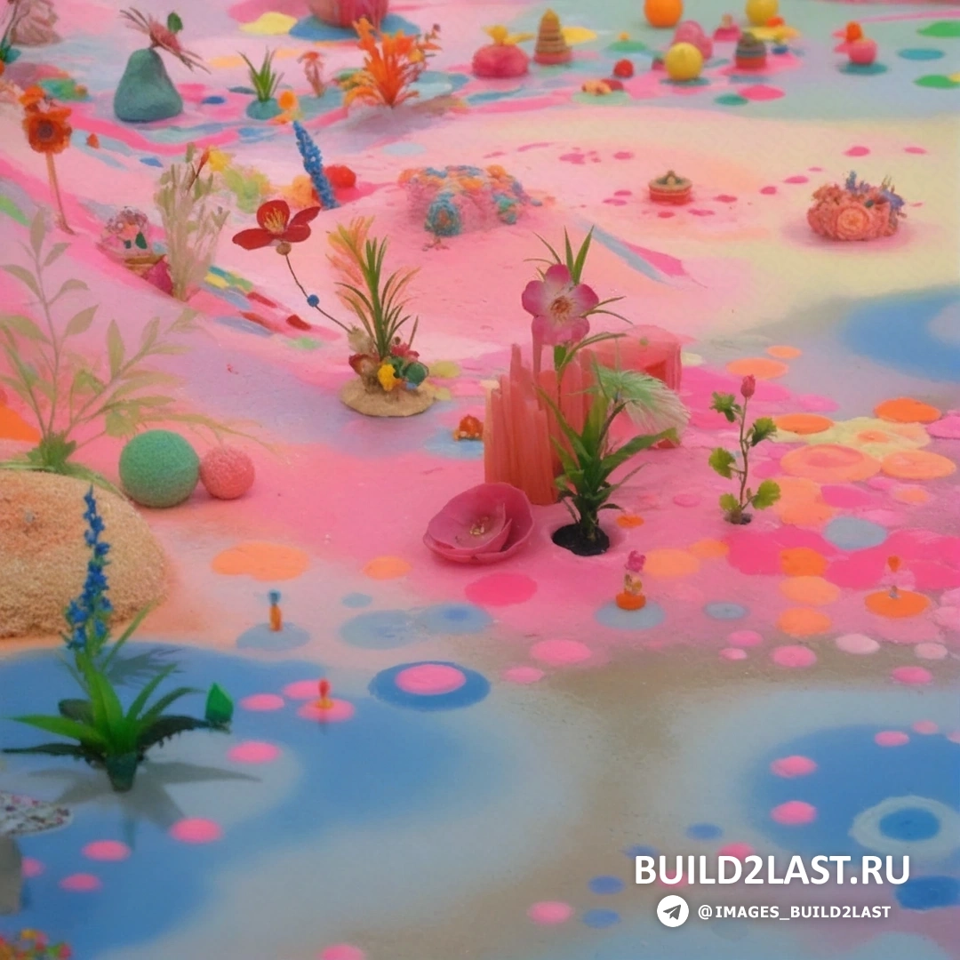 Яркая инсталляция из конфет и сахара, сделанная вручную в Австралии